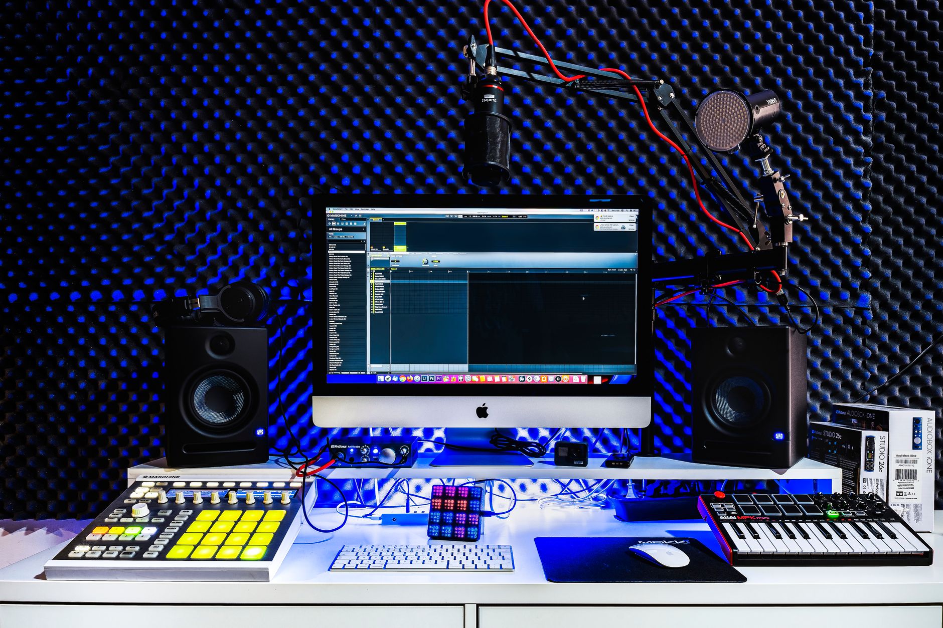 acoustic foam panels corner bass traps home studio room