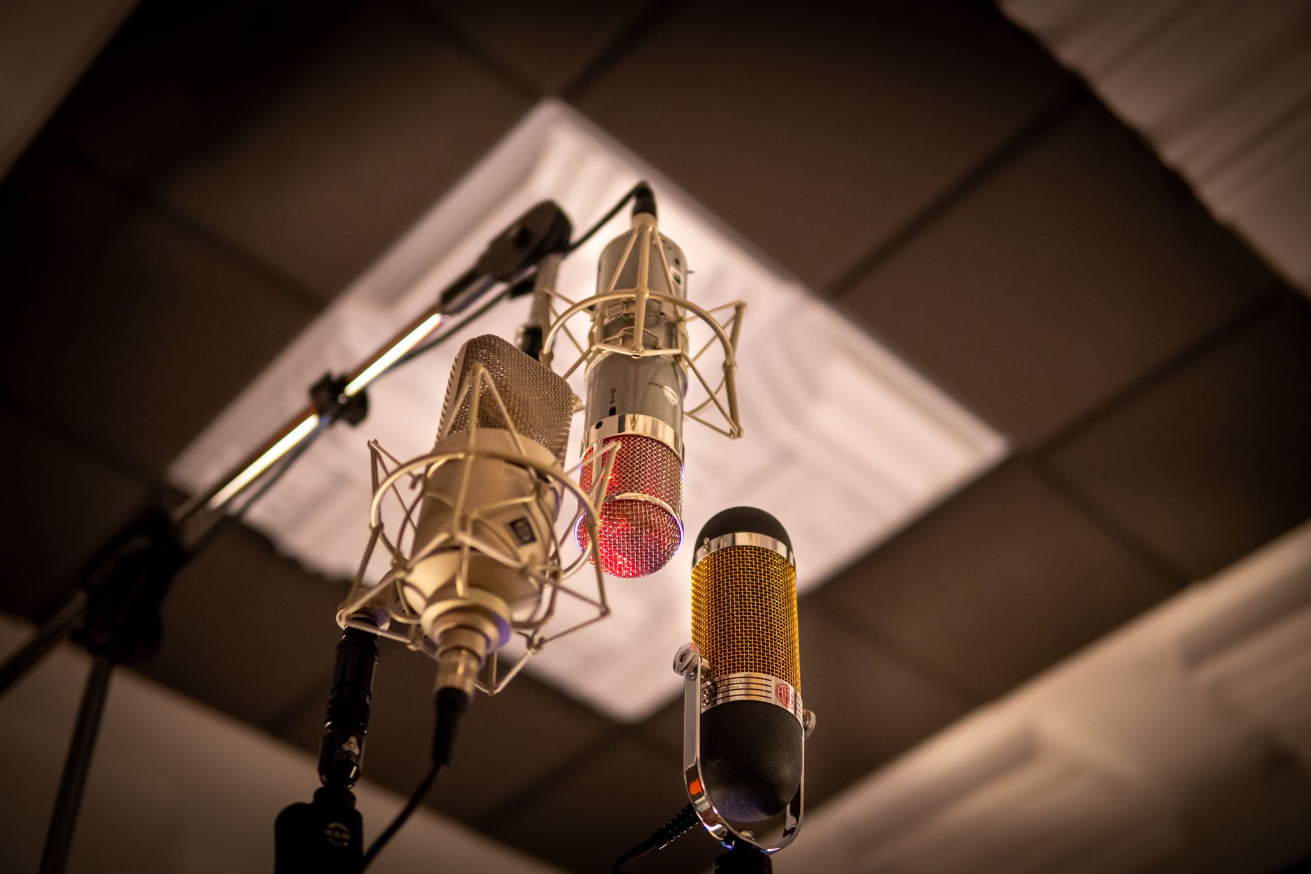 closet recording setup clothes hanging acoustic treatment